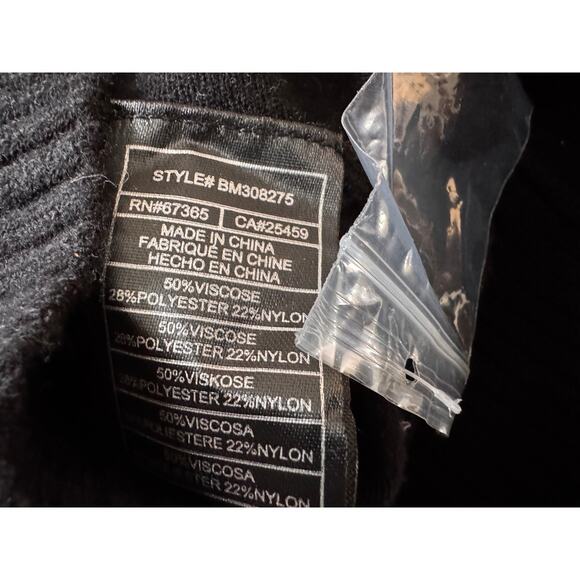 NEW STEVE MADDEN Black Viscose V-Neck Pullover Sweater Dress Size XS - Picture 4 of 6